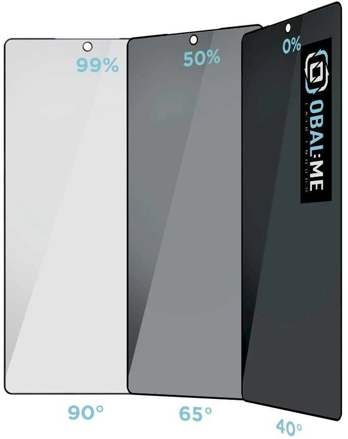 OBAL:ME Privacy 5D apsauginis stiklas skirtas Samsung Galaxy S25 Ultra Juodas