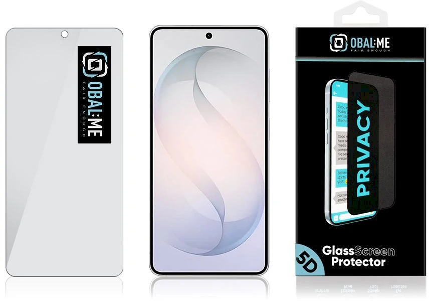OBAL:ME Privacy 5D Apsauginis stiklas Screen Protector skirtas Samsung Galaxy S26 Juodas
