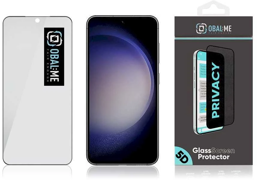 OBAL:ME Privacy 5D ekrano apsauga Samsung Galaxy S23 Juodas