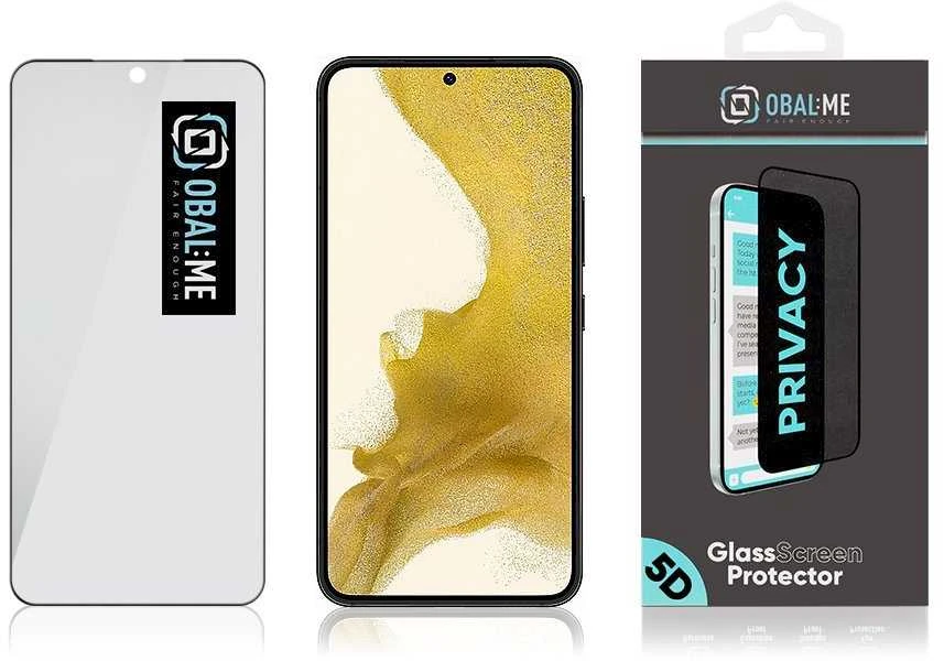OBAL:ME Privacy 5D ekrano apsauga telefonui Samsung Galaxy S22 Juodas