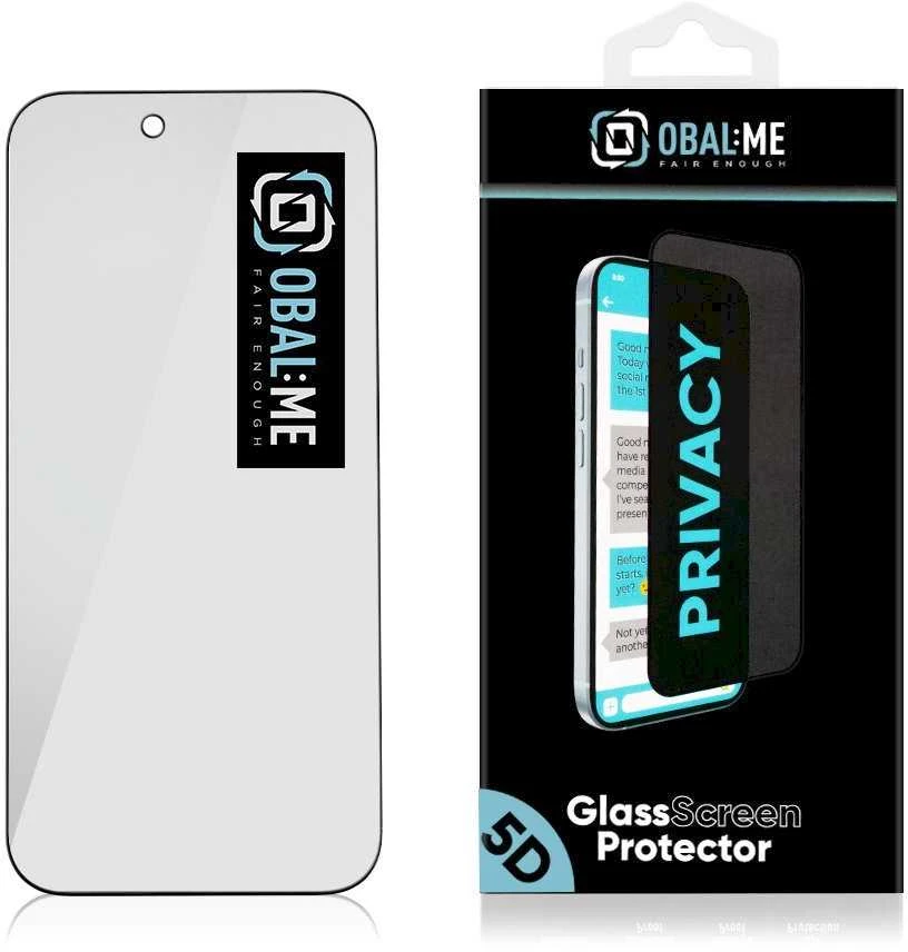 OBAL:ME Privacy 5D Ekrano apsauga Screen Protector skirta Apple iPhone 17 Air Juodas