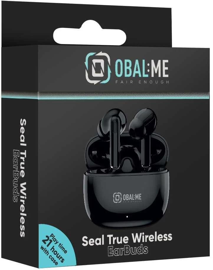 OBAL:ME Seal True Belaidės In-EarBuds ausinės juodos spalvos