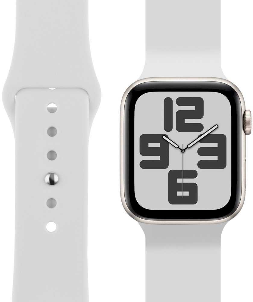 OBAL:ME silikoninė apyrankė skirta Apple Watch 38-41mm S-M baltos spalvos