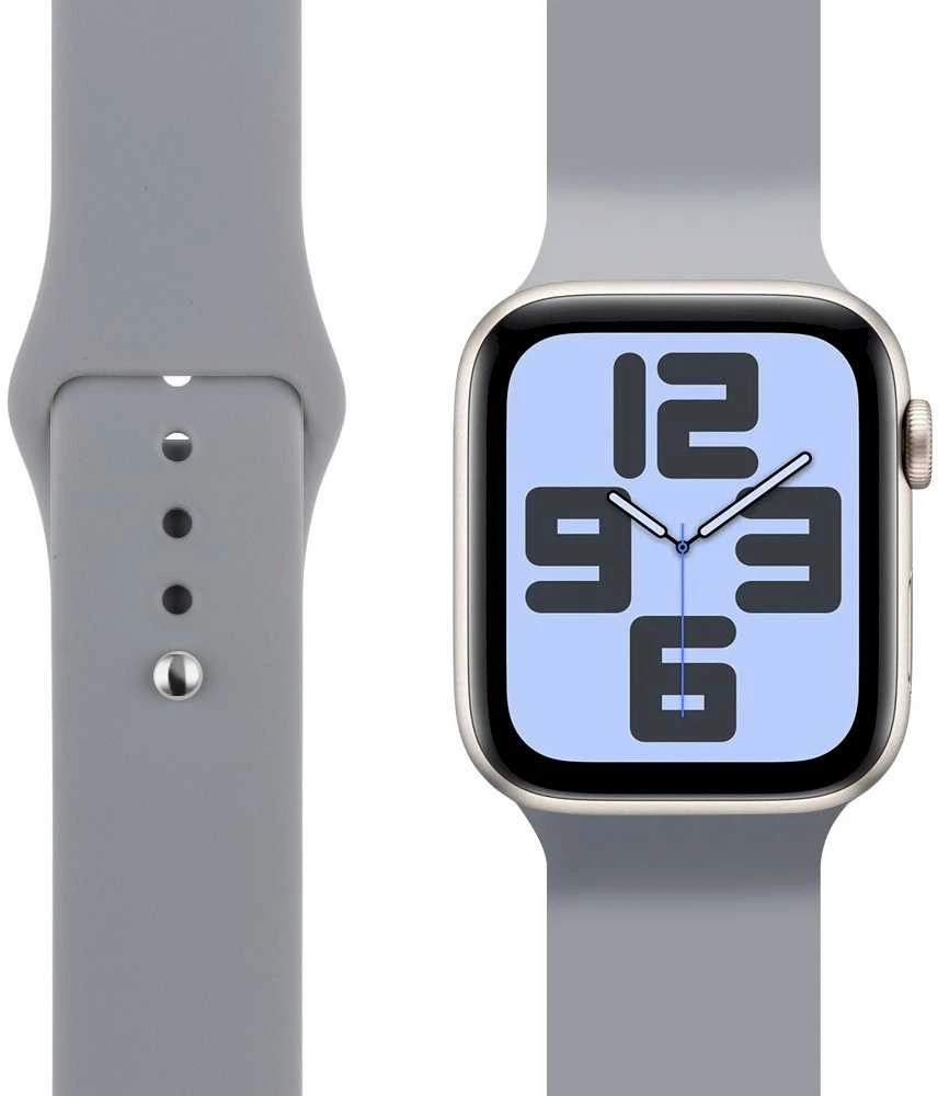 OBAL:ME silikoninė apyrankė skirta Apple Watch 42-49mm M-L pilkos spalvos