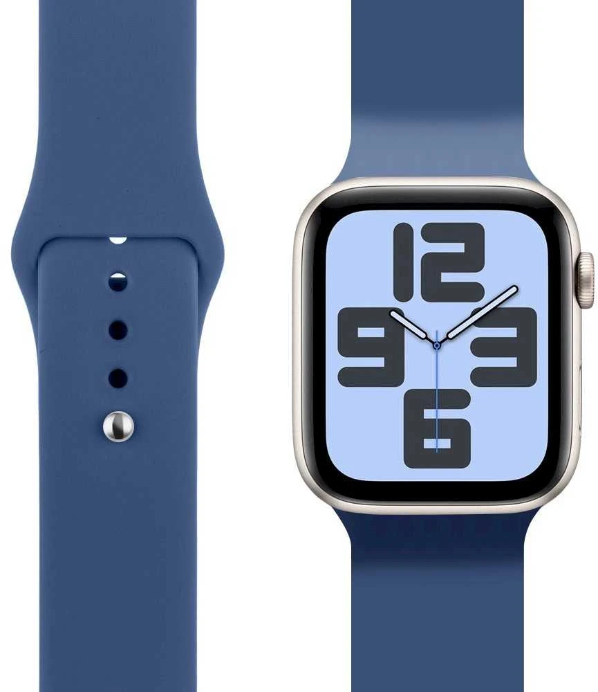OBAL:ME silikoninė apyrankė skirta Apple Watch 42-49mm M-L mėlynos spalvos