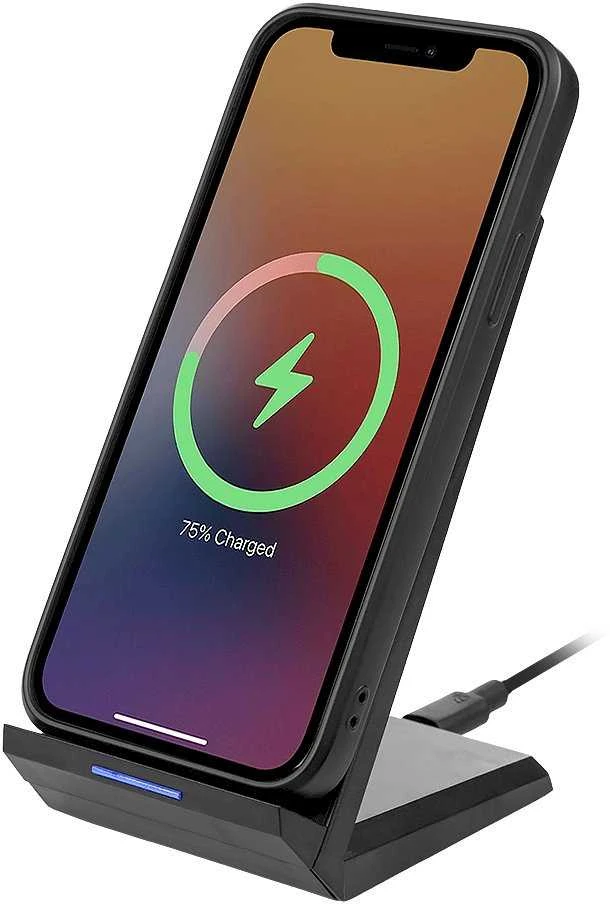 OBAL:ME belaidis įkrovimo stovas „StandCharger“, 15 W, Juodas
