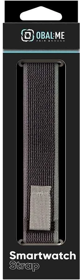 OBAL:ME Textile apyrankė skirta Apple Watch 42-49mm M-L pilkos spalvos/žalios spalvos