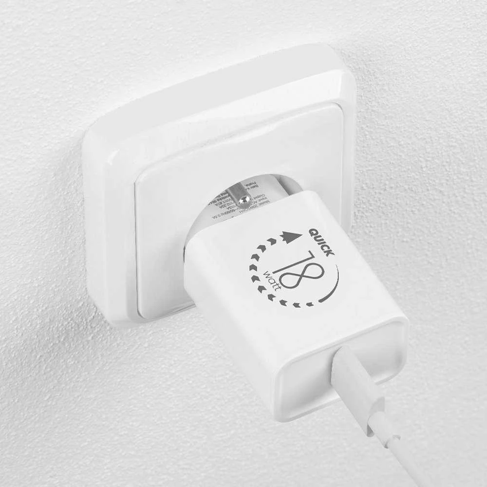 OBAL:ME Laidinis įkroviklis USB-A 18W baltos spalvos