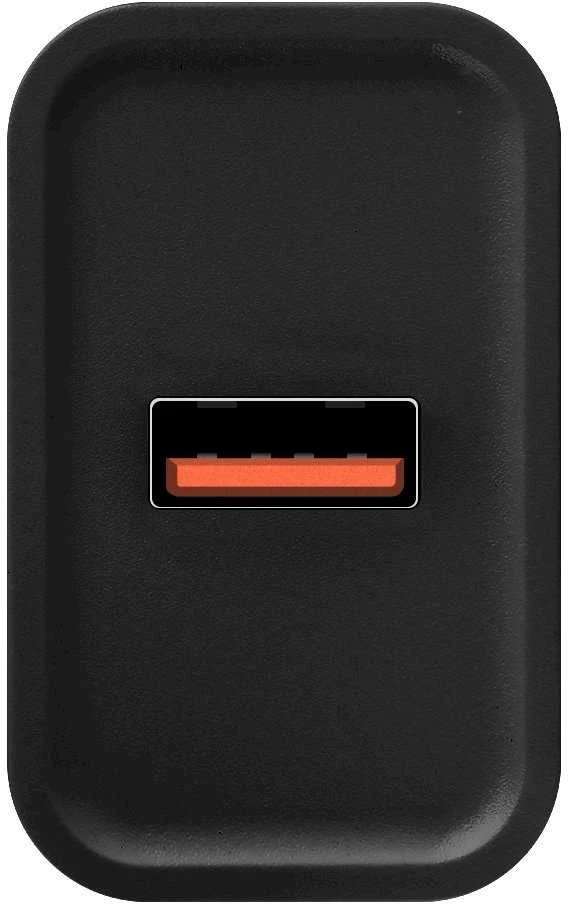 OBAL:ME Laidinis įkroviklis USB-A 18W juodos spalvos