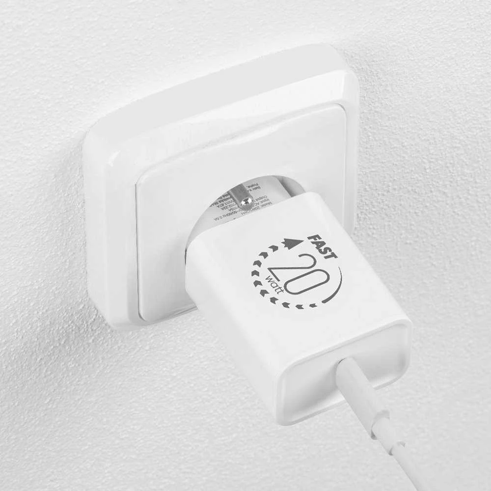 OBAL:ME laidinis įkroviklis USB-C 20W baltos spalvos