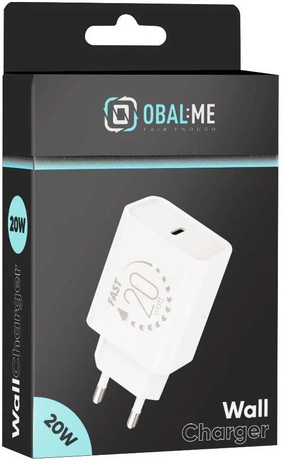 OBAL:ME laidinis įkroviklis USB-C 20W baltos spalvos