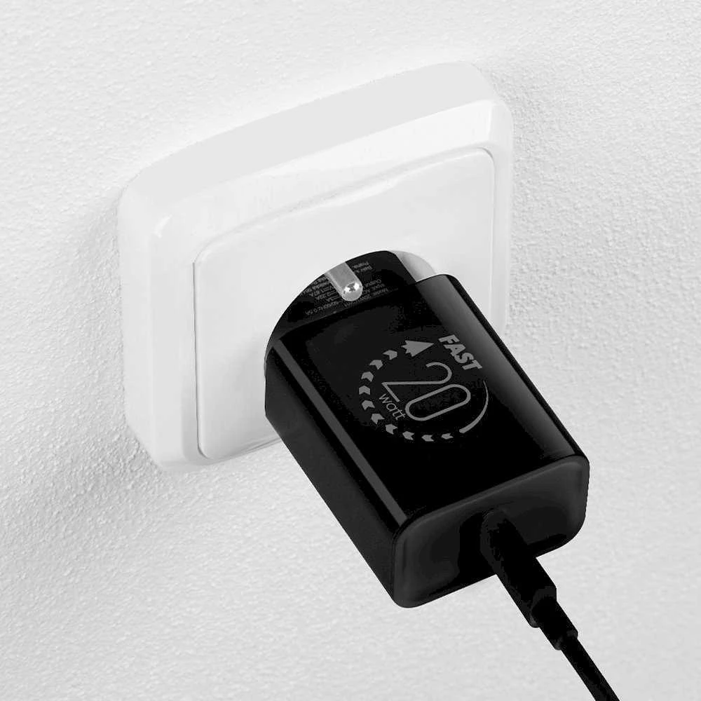 OBAL:ME sieninis įkroviklis USB-C 20W juodas