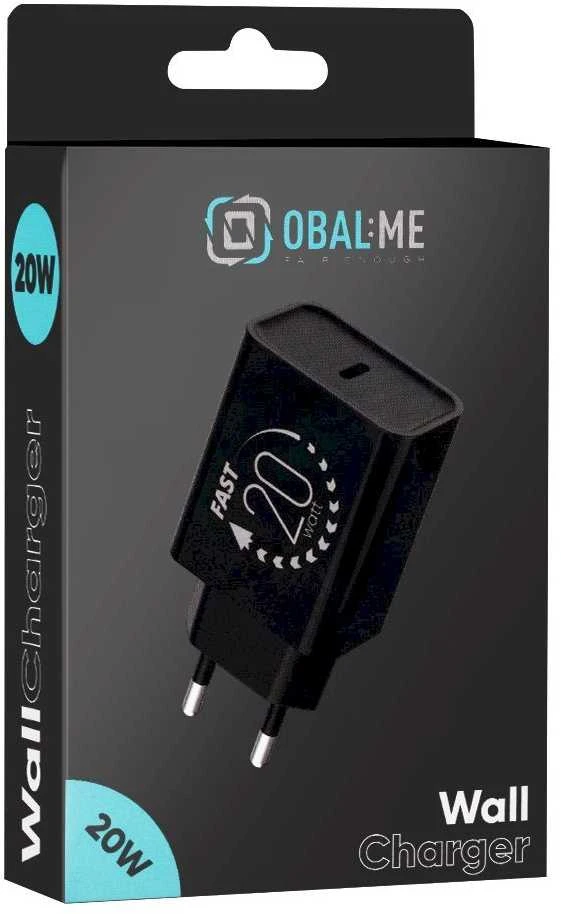 OBAL:ME sieninis įkroviklis USB-C 20W juodas