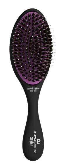 Olivia Garden Detangler Juodas Fine-Med OGD-F08