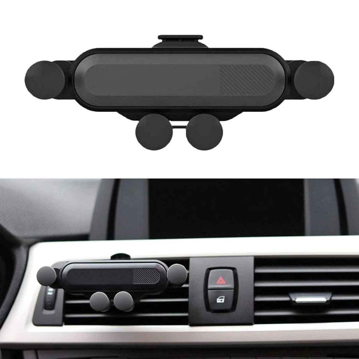 Omega car air vent holder Spider, juodas (45013)