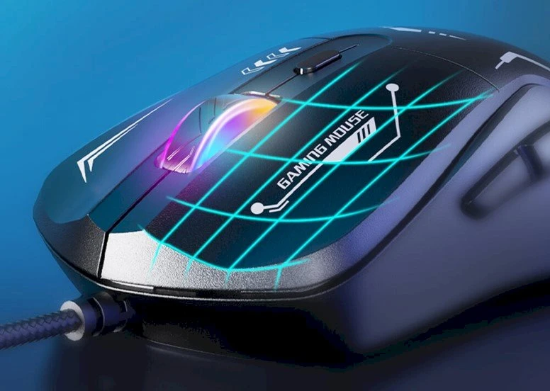 Onikuma su laidu žaidimų pelė CW917 juoda