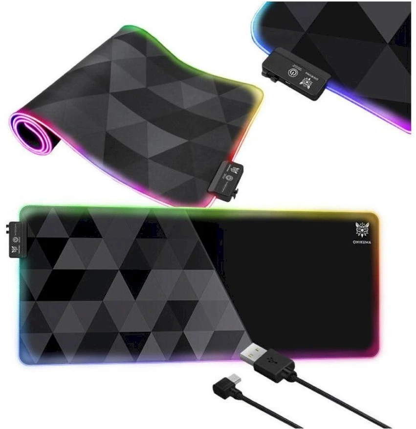 ONIKUMA MP006 RGB pelės kilimėlis (juodas)