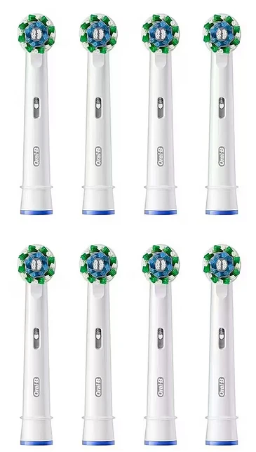Braun „Oral-B CrossAction“, 8 vnt., Balta, 3 mėn., „Oral-B“, Dėžutė