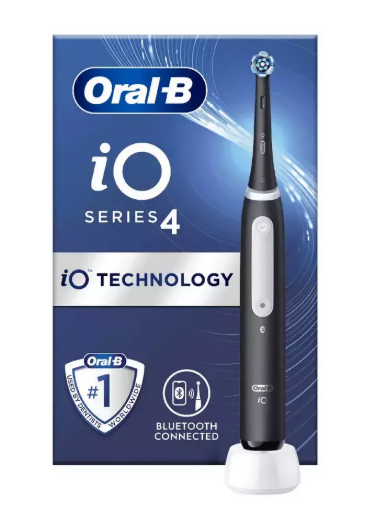 Elektrinis dantų šepetėlis Oral-B iO Series 4, juodos spalvos