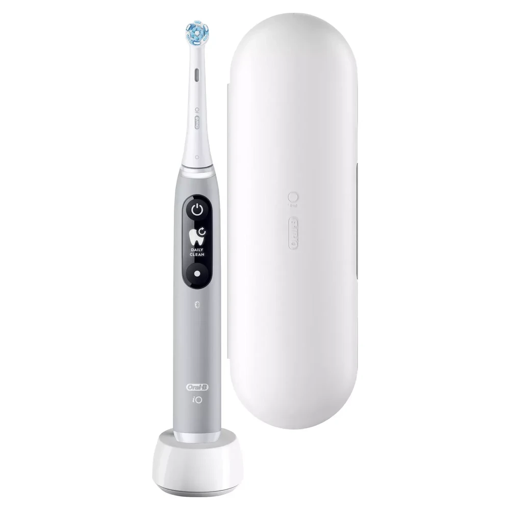 Braun Oral-B iO Series 6, elektrinis dantų šepetėlis, Pilkos spalvos
