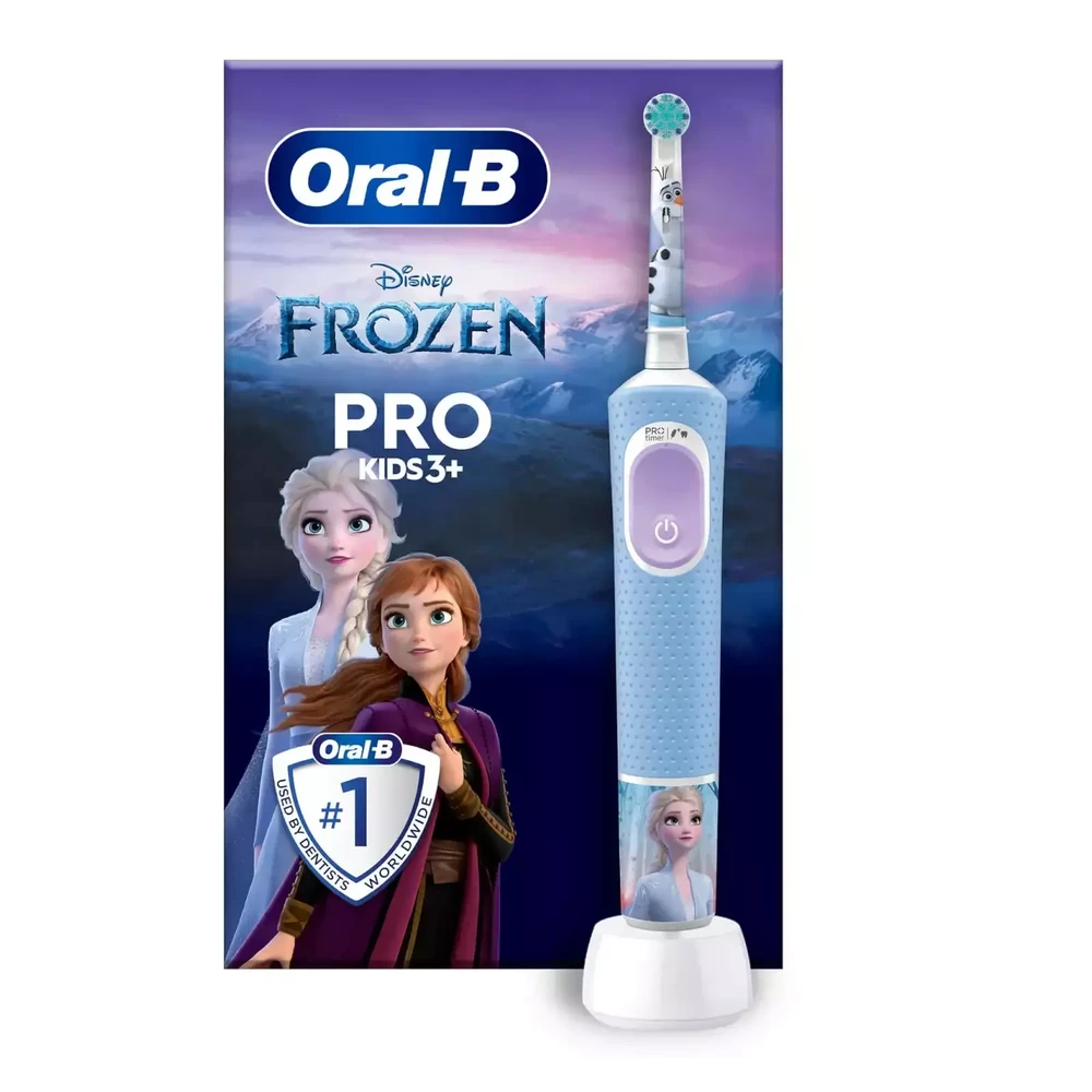 Oral-B | Elektrinis dantų šepetėlis | Vitality PRO Kids Frozen | Įkraunamas | For kids | Šepetėlių skaičius galvutės įeina 1 | Number of teeth brushing modes 2 | Mėlyna