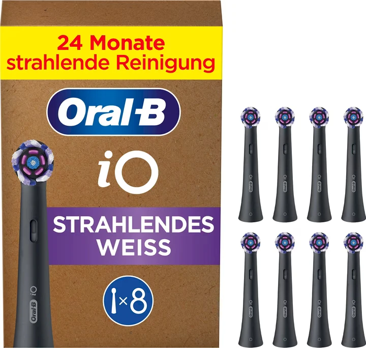 Oral-B iO Radiant Baltas WB-8 | 8 vnt. | juoda