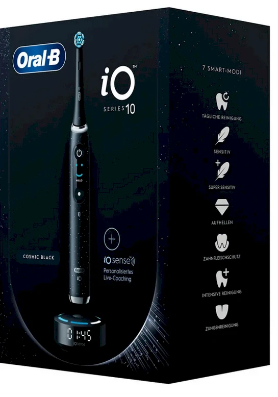 Braun Oral-B iO Series 10 Adult Rotating-oscillating dantų šepetėlis Juodas
