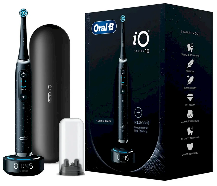 Braun Oral-B iO Series 10 Adult Rotating-oscillating dantų šepetėlis Juodas