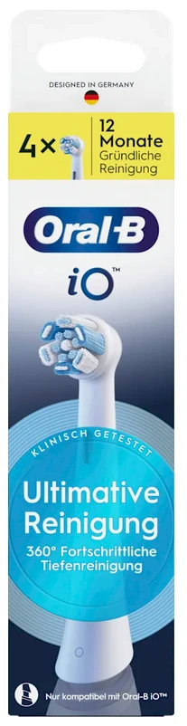 Oral-B iO Ultimate Cleaning keičiamos galvutės, 4 vnt pakuotė