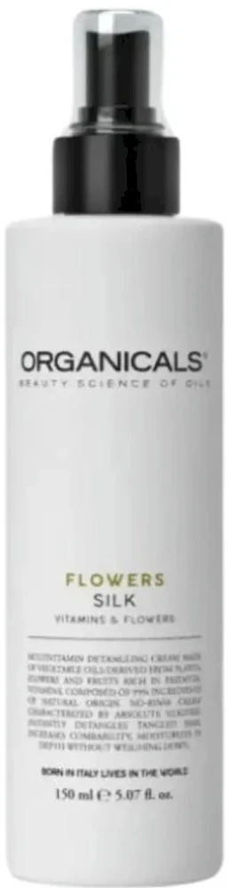 Organicals Flowers Silk Kreminis glotninantis kremas plaukams, 150 ml