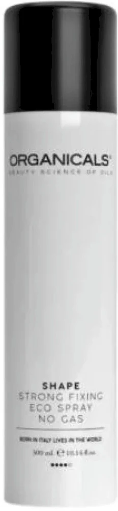 Organicals Shape Strong Fixing Eco Purškiklis Plaukų lakas stiprios fiksacijos plaukų lakas, 300 ml