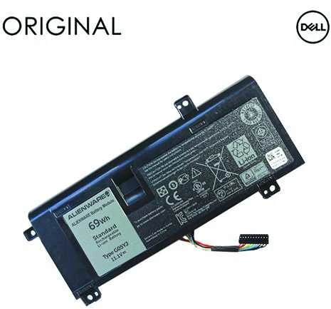 Original 8X70T Baterija for Dell Nešiojamas kompiuteris 6216mAh