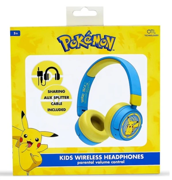 OTL Technologies Pokémon Pikachu belaidės ausinės vaikams