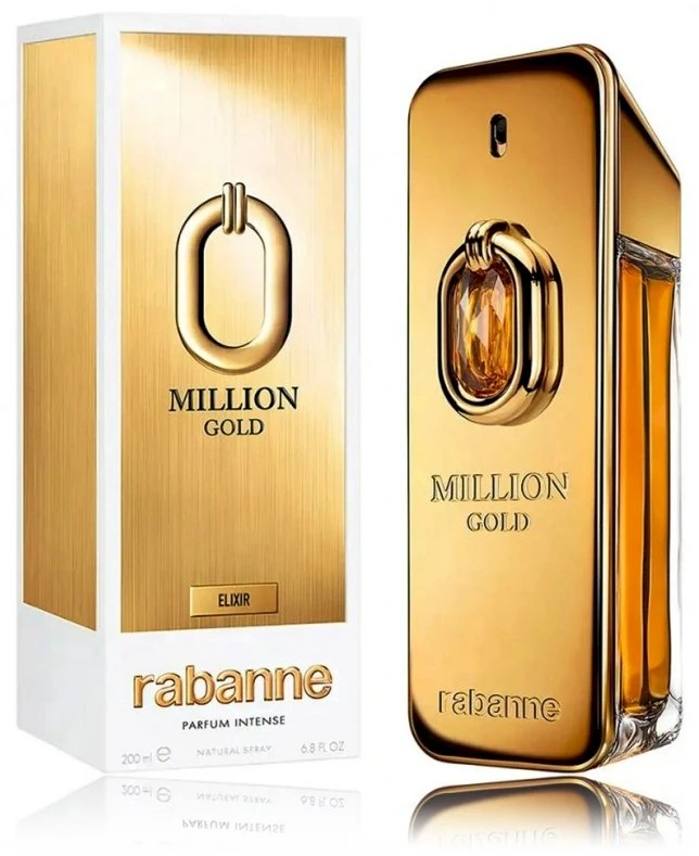 Paco Rabanne Million Gold Eliksyras Parfum Intense Purškiklis, 200 ml