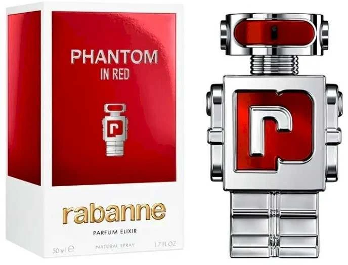 Paco Rabanne Rabanne Phantom In Raudona Parfum Eliksyras PP kvepalai vyrams, 50 ml