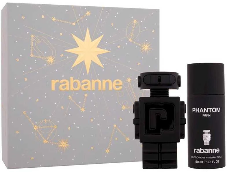 Set Paco Rabanne: Phantom Eau De Parfum For Men, 100 ml + Phantom Dezodorantas Purškiklis For Men, 150 ml