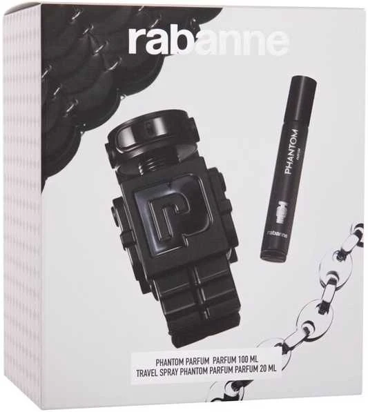 Paco Rabanne Phantom Perfume rinkinys vyrams (Perfume 100 ml + Perfume 20 ml)