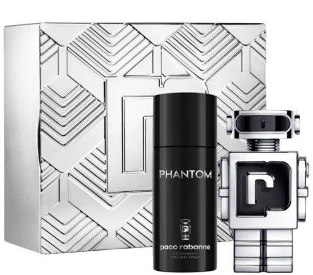 Paco Rabanne Phantom Eau De Toilette Purškiklis 100ml Kalėdinis rinkinys