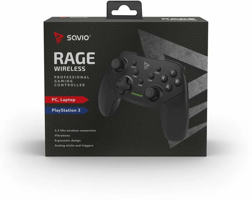Savio RAGE Wireless belaidis kompiuterinių žaidimų pultas