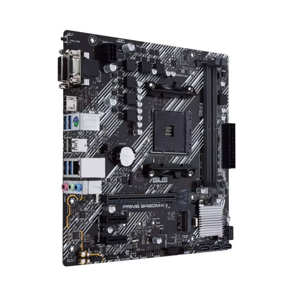 Pagrindinė plokštė Asus PRIME B450M-K II, Micro ATX, AM4, DDR4