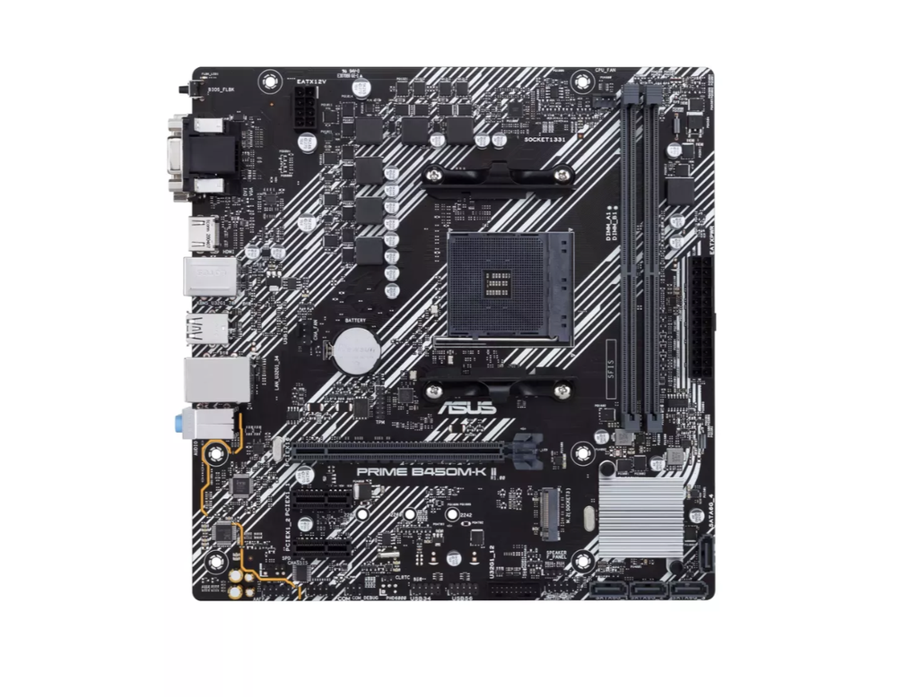 Pagrindinė plokštė Asus PRIME B450M-K II, Micro ATX, AM4, DDR4