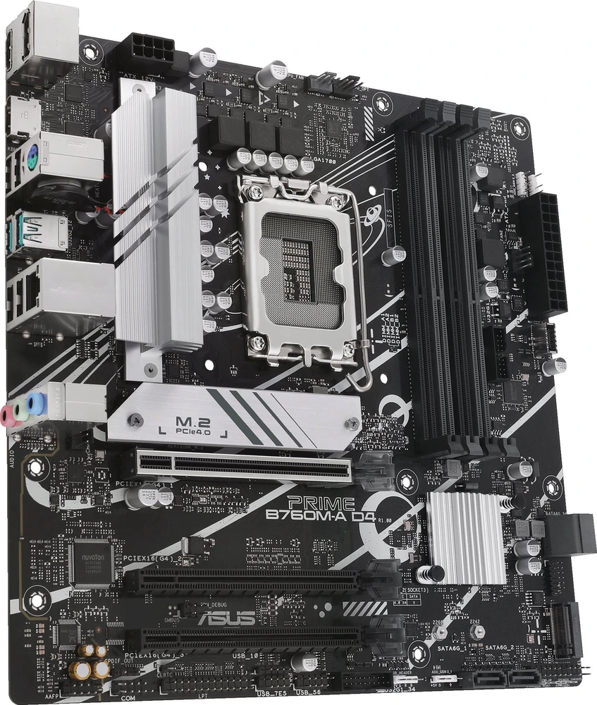Motininė Plokštė - ASUS PRIME B760M-A D4-CSM Intel B760 LGA 1700 micro ATX