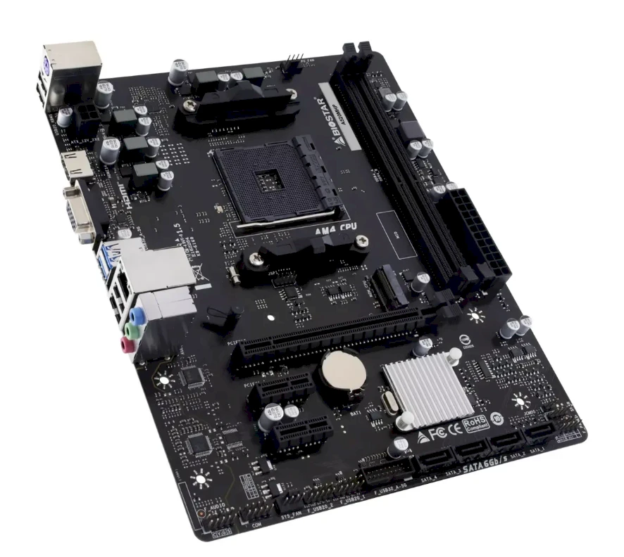 „Biostar A520MHP“ pagrindinė plokštė AMD A520, lizdas AM4, „micro ATX“