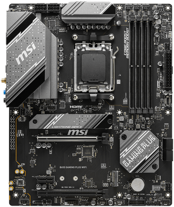 Pagrindinė plokštė MSI AMD B650 GAMING PLUS WIFI, SAM5, ATX