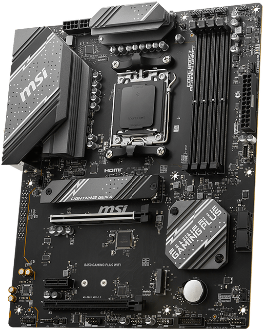 Pagrindinė plokštė MSI AMD B650 GAMING PLUS WIFI, SAM5, ATX