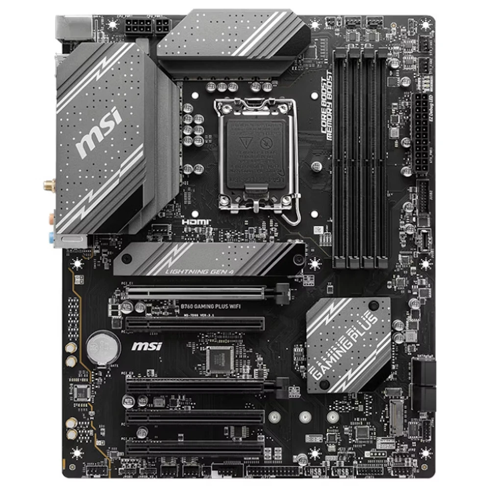 Pagrindinė plokštė MSI B760 GAMING PLUS WIFI LGA 1700 1xDP 1xHDMI