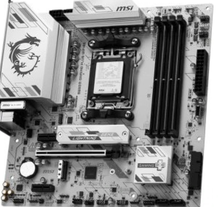 Pagrindinė plokštė MSI B850 GAMING PLUS WIFI6E | Procesorių šeima AMD | Procesoriaus lizdas AM5 | DDR5 | Palaikomos standžiojo disko sąsajos SATA, M.2 | SATA jungčių skaičius 4