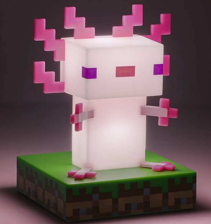Paladone Minecraft Axolotl Icon lempa