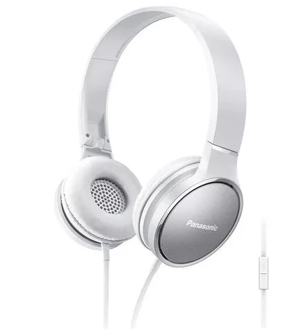 Stereofoninės ausinės Panasonic RP-HF300M su mikrofonu Baltos