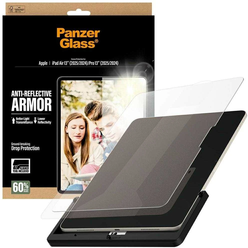 Panzer Glass Grūdintas stiklas PanzerGlass Ultra-Wide Fit Reflective Armor do iPad Air 13" M2 2024 / M3 2025 / M4 2026 / Pro 13" (2025/2024)